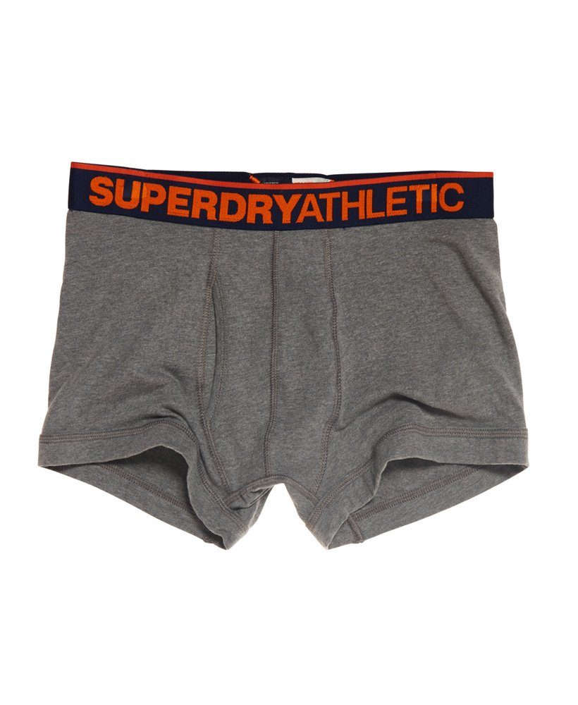 Mens - Athletic Core Boxer Shorts in Dark Grey | Superdry