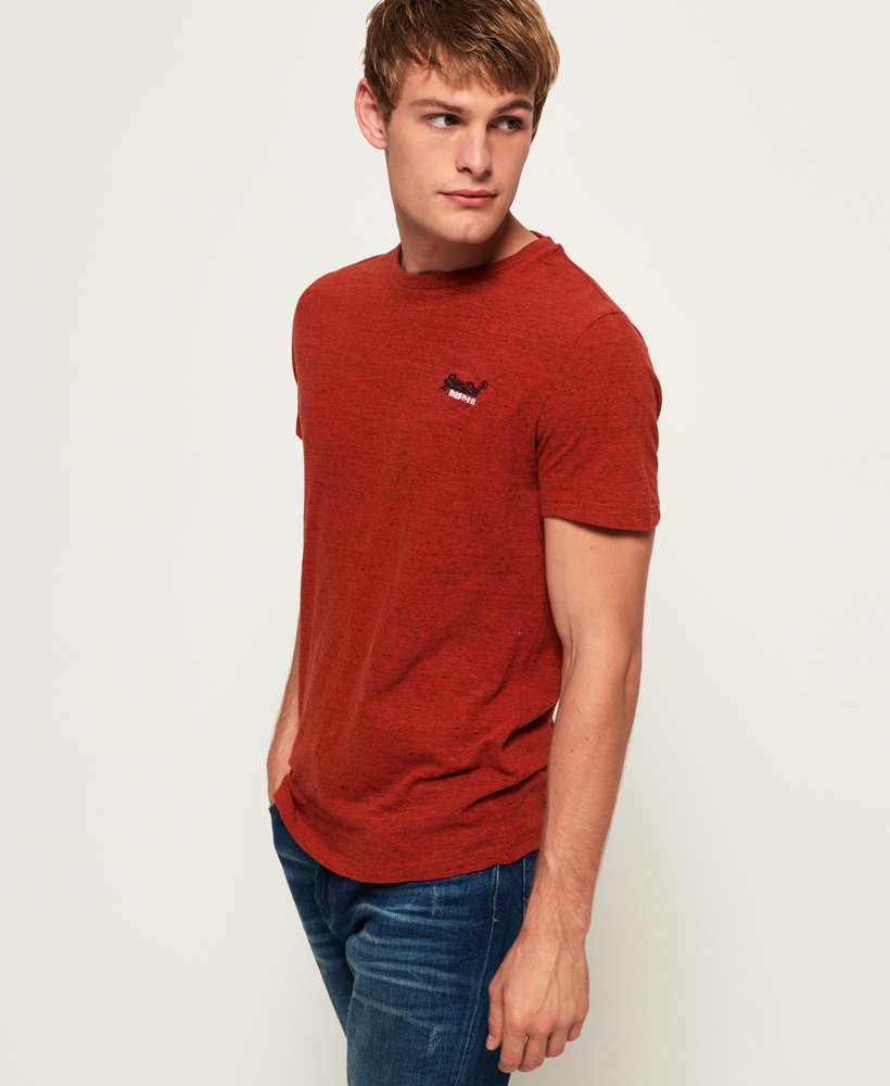 Details about   Superdry Ol Vintage Embroidery Mens T-shirt Coral Grit All Sizes 