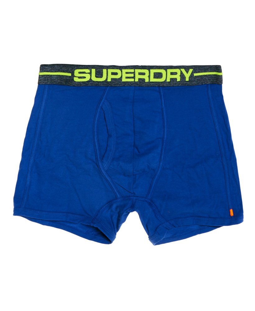 Mens - Sport Boxers Double Pack in Blue | Superdry