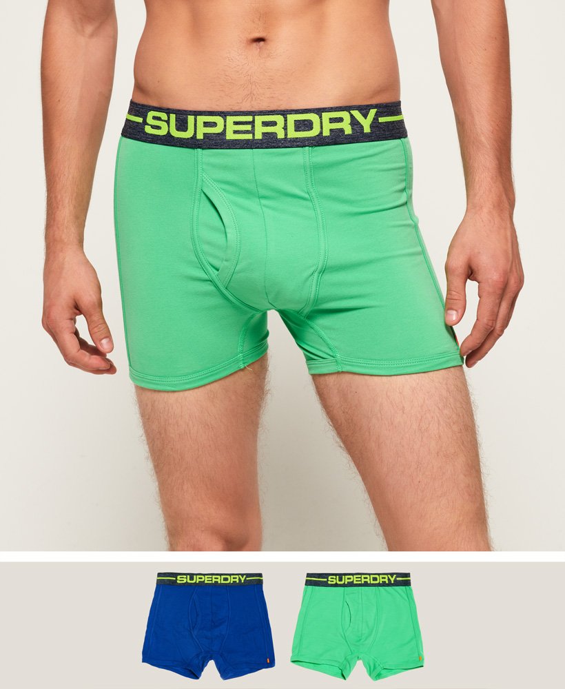 Verzorger Sobriquette Discrepantie Superdry Duopak sportieve boxers - Heren Underwear voor Heren