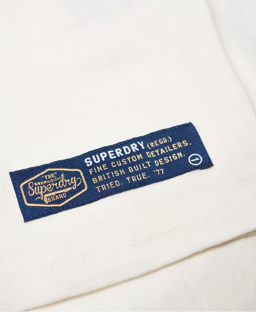 Mens - Built To Last Heritage Classic T-Shirt in Chalk | Superdry