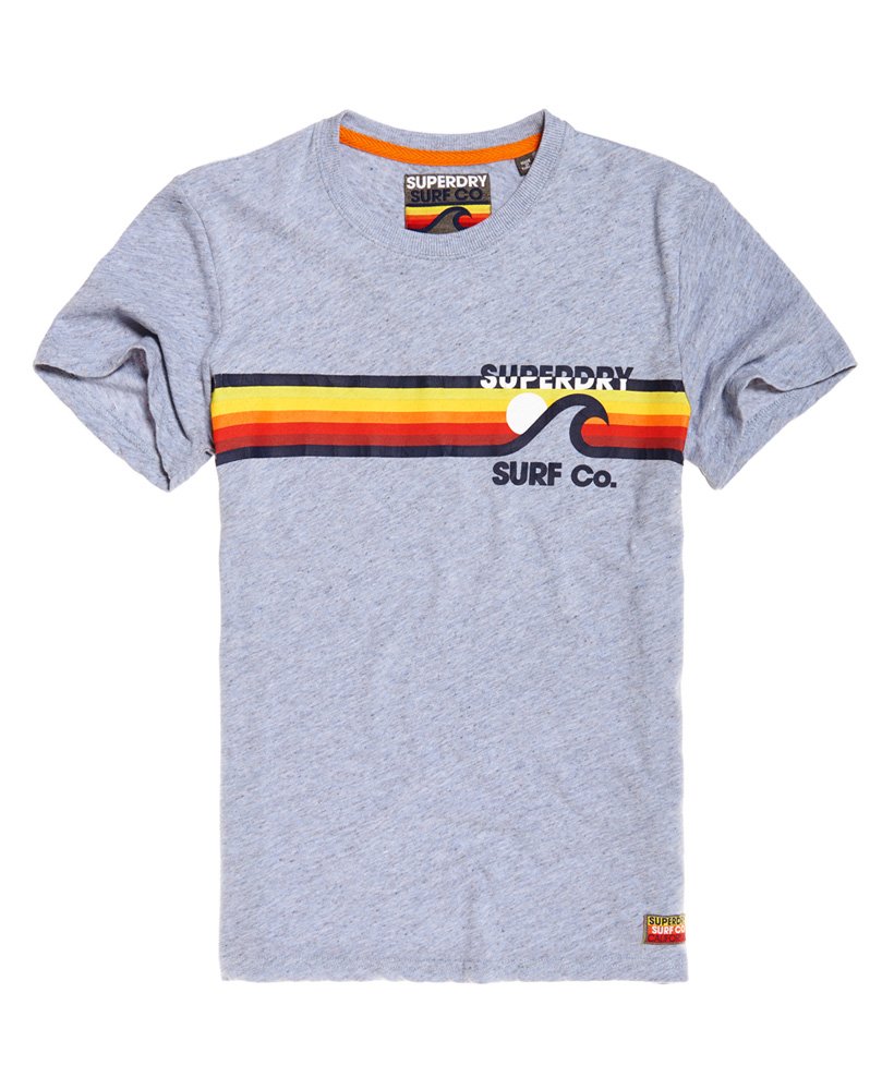 Hoge blootstelling walvis bon Heren - Surf Co Stripe T-shirt Blauw | Superdry NL