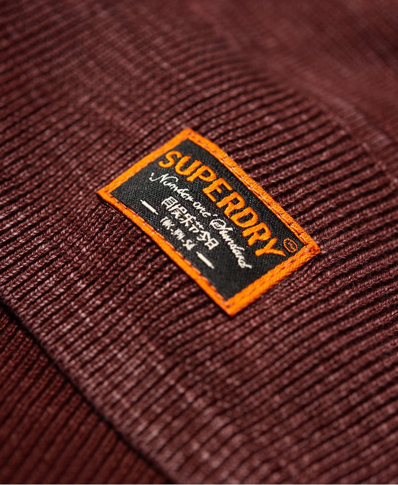 Mens - Garment Dye L.A. Crew Jumper in Red | Superdry
