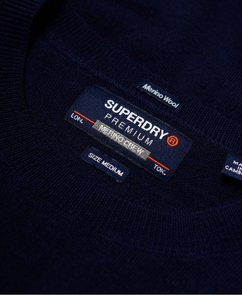 Superdry Merino Crew Dark Cavern Navy