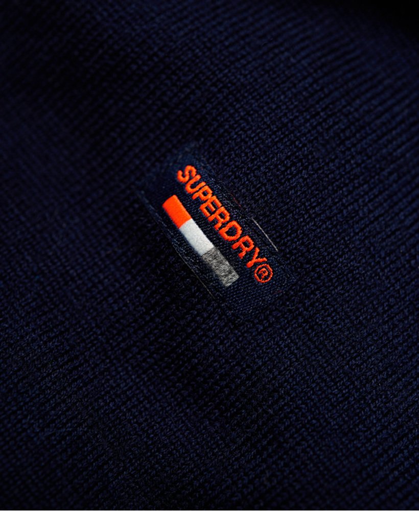 Superdry Merino Crew Dark Cavern Navy