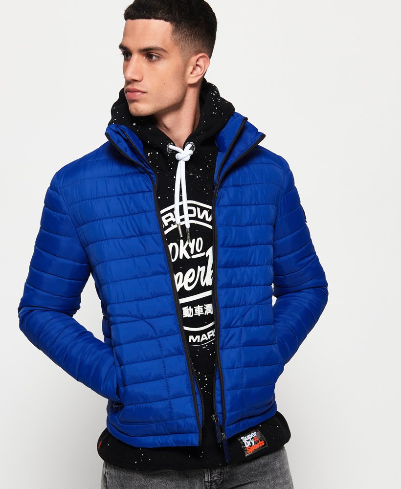 Geurig limoen wenselijk Mens - Fuji Double Zip Jacket in Blue | Superdry