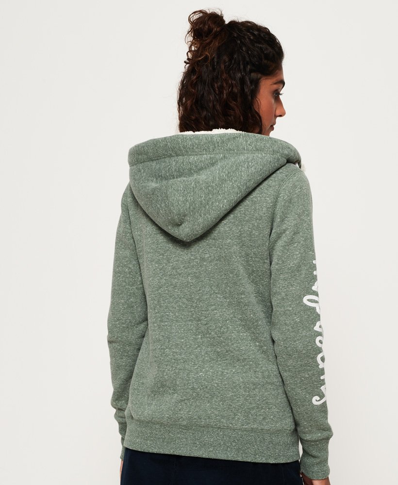 aria applique zip hoodie