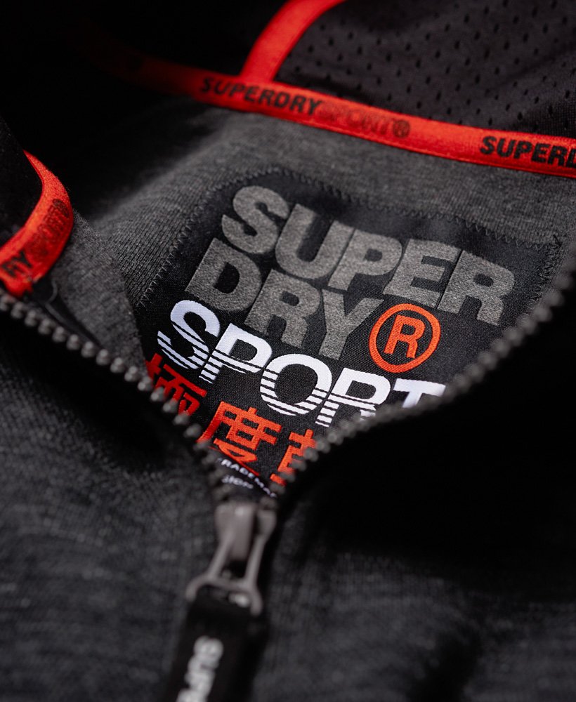 Superdry Gym Tech Pique Zip Hoodie