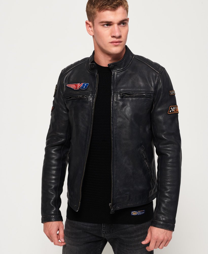 dictator Hoge blootstelling instinct Superdry Endurance Road Trip Leather Jacket Online Sale, UP TO 61% OFF