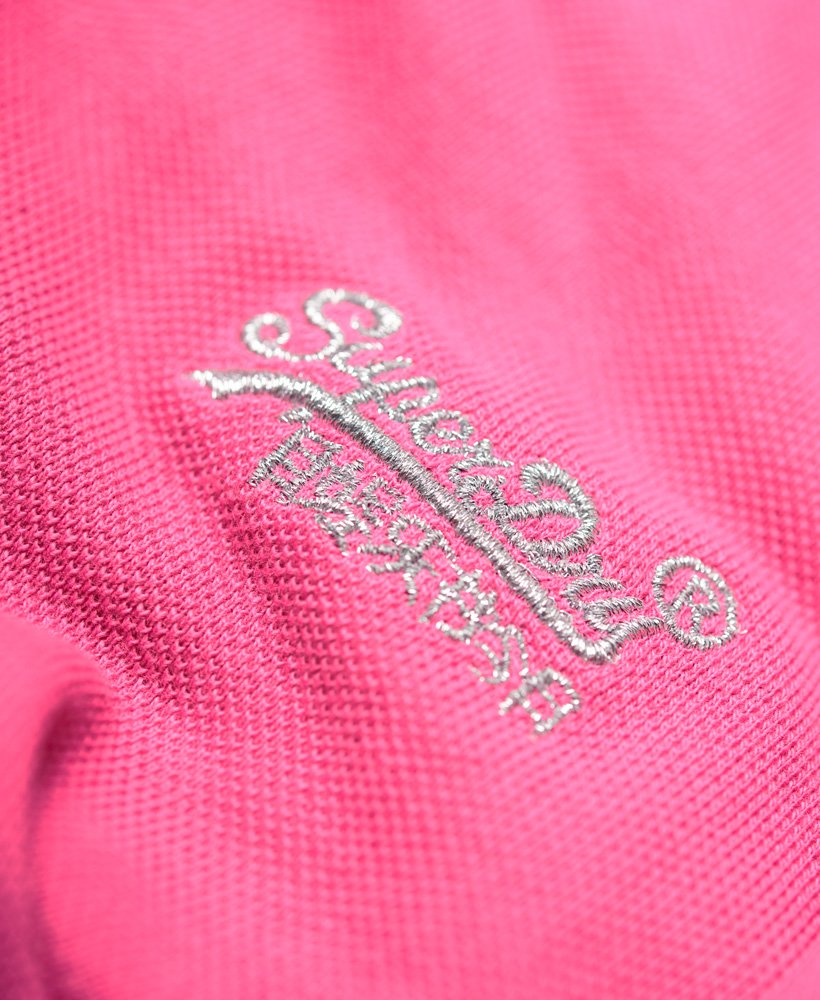 Womens - Classic Polo Top in Skater Pink | Superdry UK
