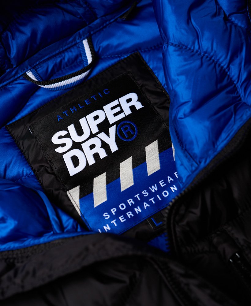 Mens - Wave Quilt Jacket in Black | Superdry