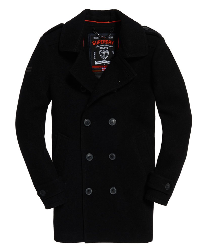 Men's - Bridge Coat in Black | Superdry UK