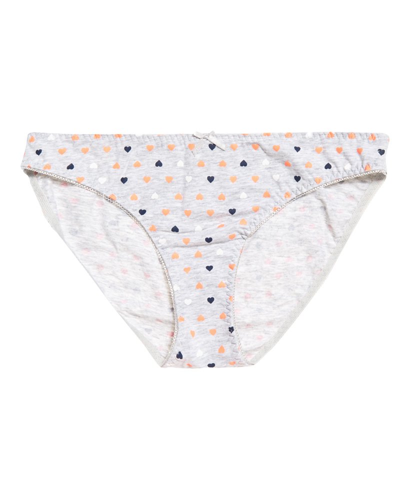 Womens - Super Standard Briefs Triple Pack in Navy Coral Heart ...