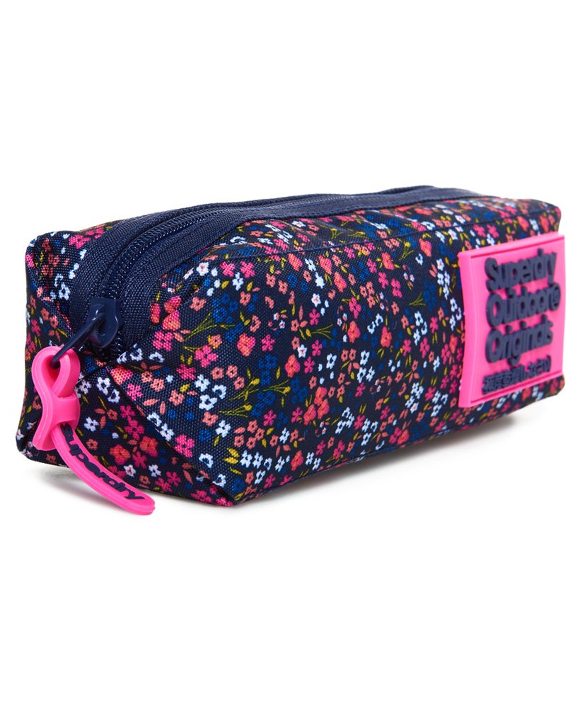 Womens - Montana Fold Pencil Case in American Ditsy Blue | Superdry