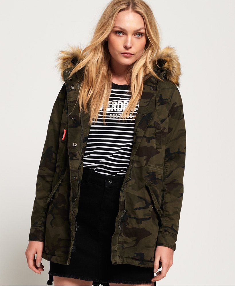 Superdry on sale parka camo