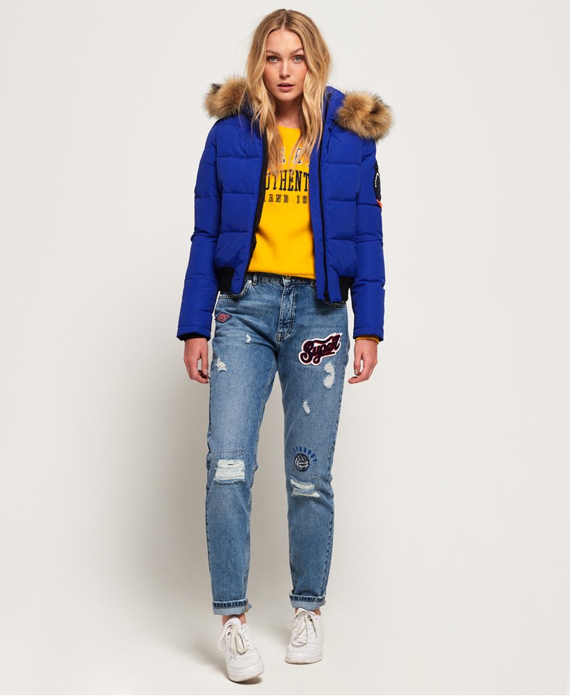 Everest ella sale bomber jacket blue