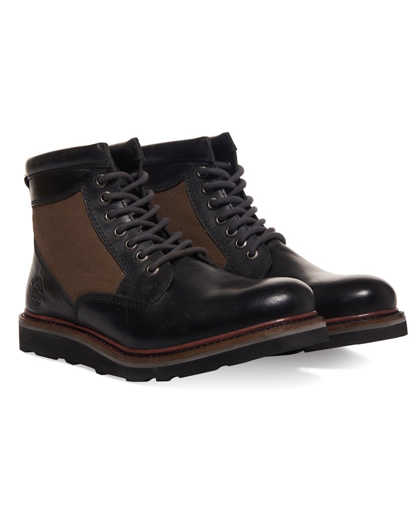 Mens - Stirling Sleek Boots in Black | Superdry