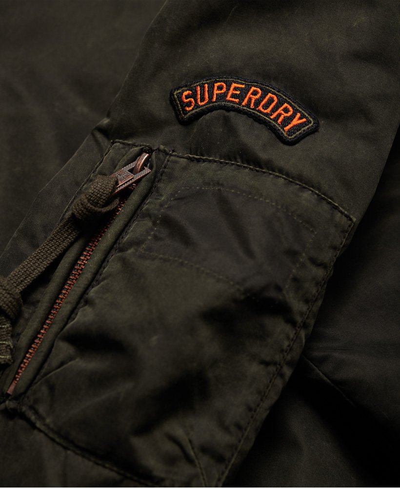 Men's - Limited Issue Flight Bomber Jacket in Washed Khaki | Superdry UK