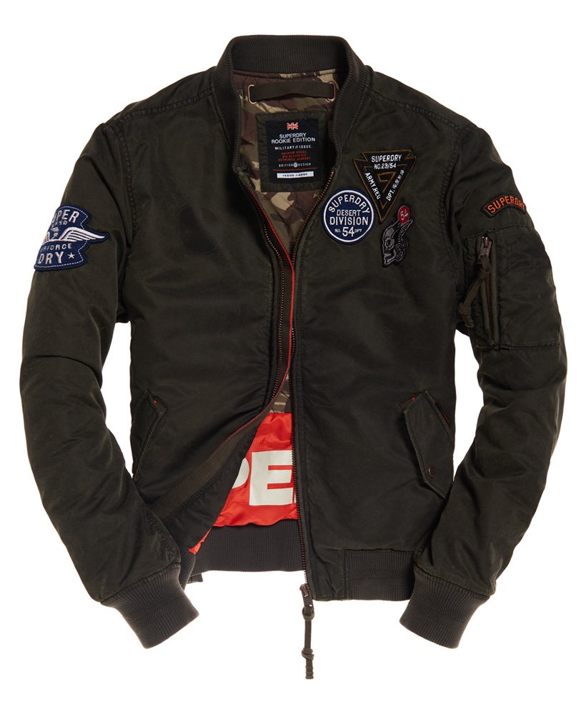 Van God Stap Herkenning Superdry Limited Issue Flight Bomber Jacket - Men's Mens Jackets