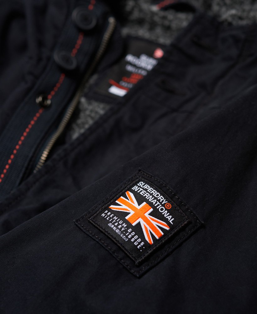 Men's - Military Parka Jacket in Navy | Superdry UK