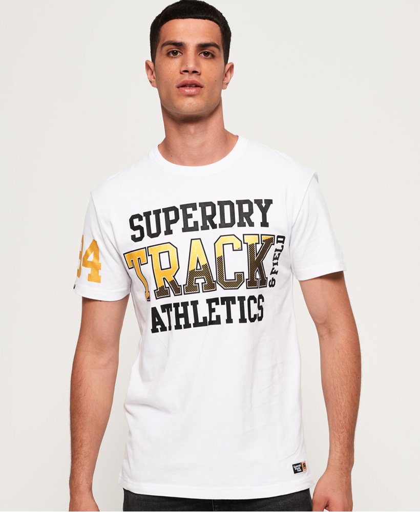 Superdry US | Fit Metallic in Track Super Optic T-Shirt Box Men\'s