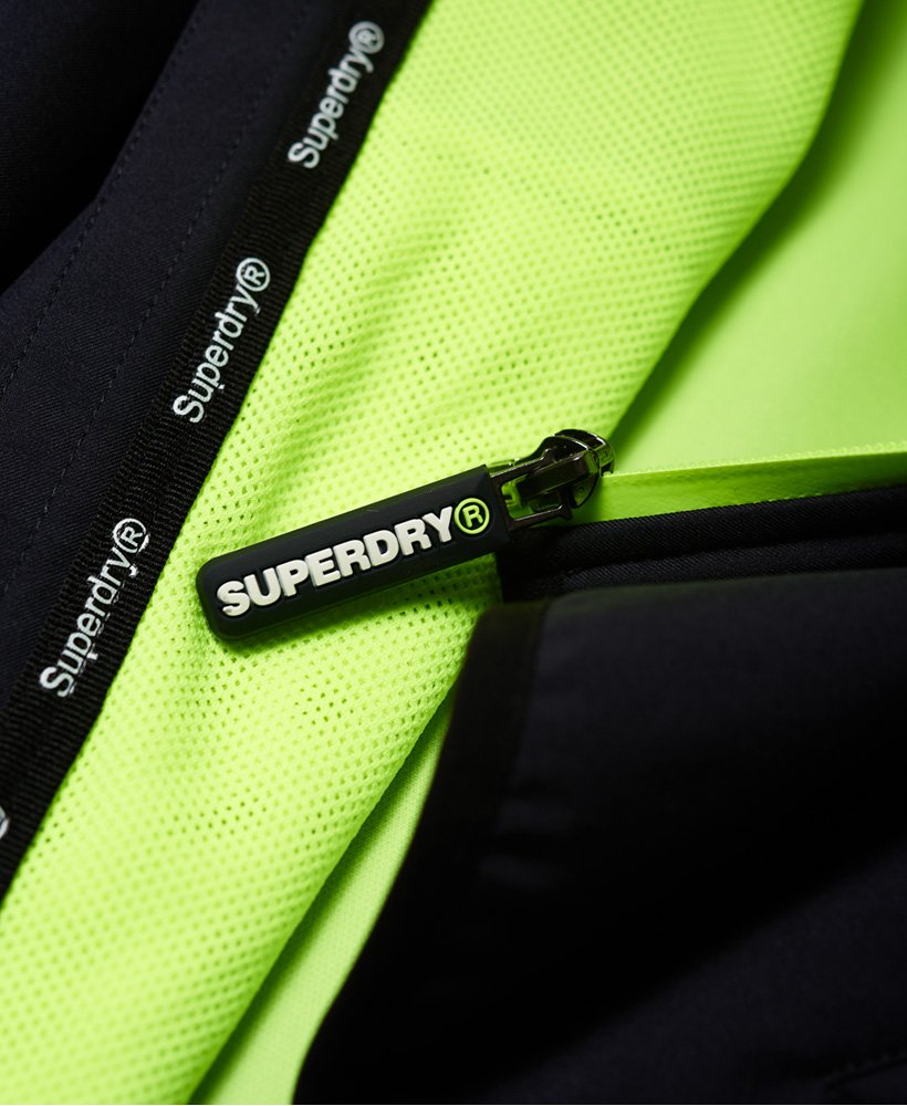 Men's - Sport Tracker Jacket in True Navy/neon Yellow | Superdry UK
