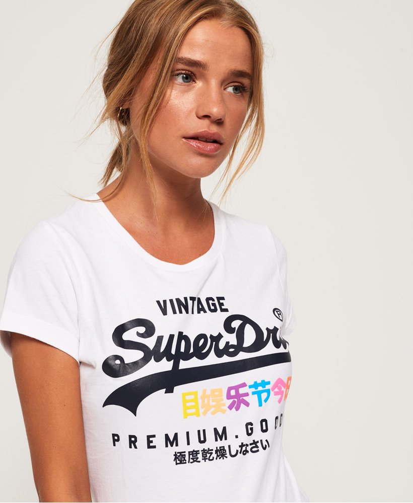 Women's Premium Goods Puff T-Shirt in White | Superdry US