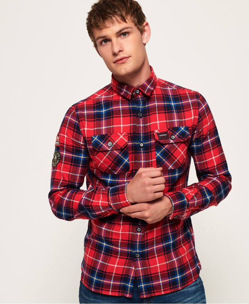 Mens - Lumberjack Lite Shirt in Red | Superdry