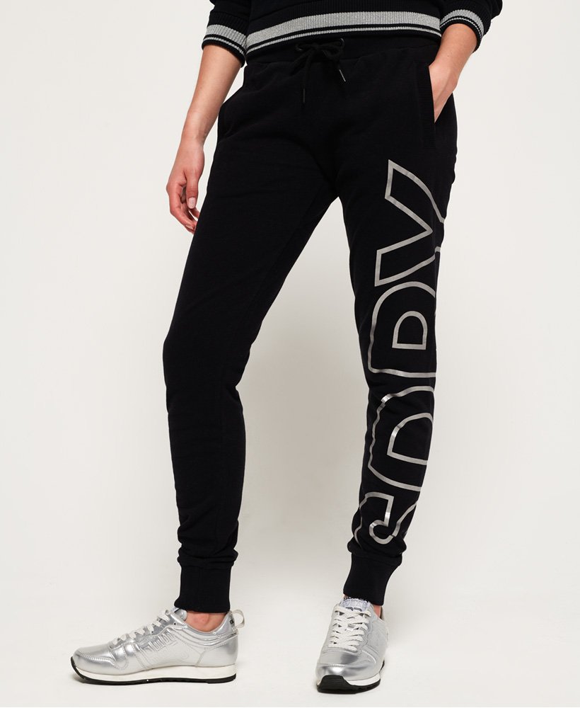 Womens - SDRY Ace Joggers in Black | Superdry UK