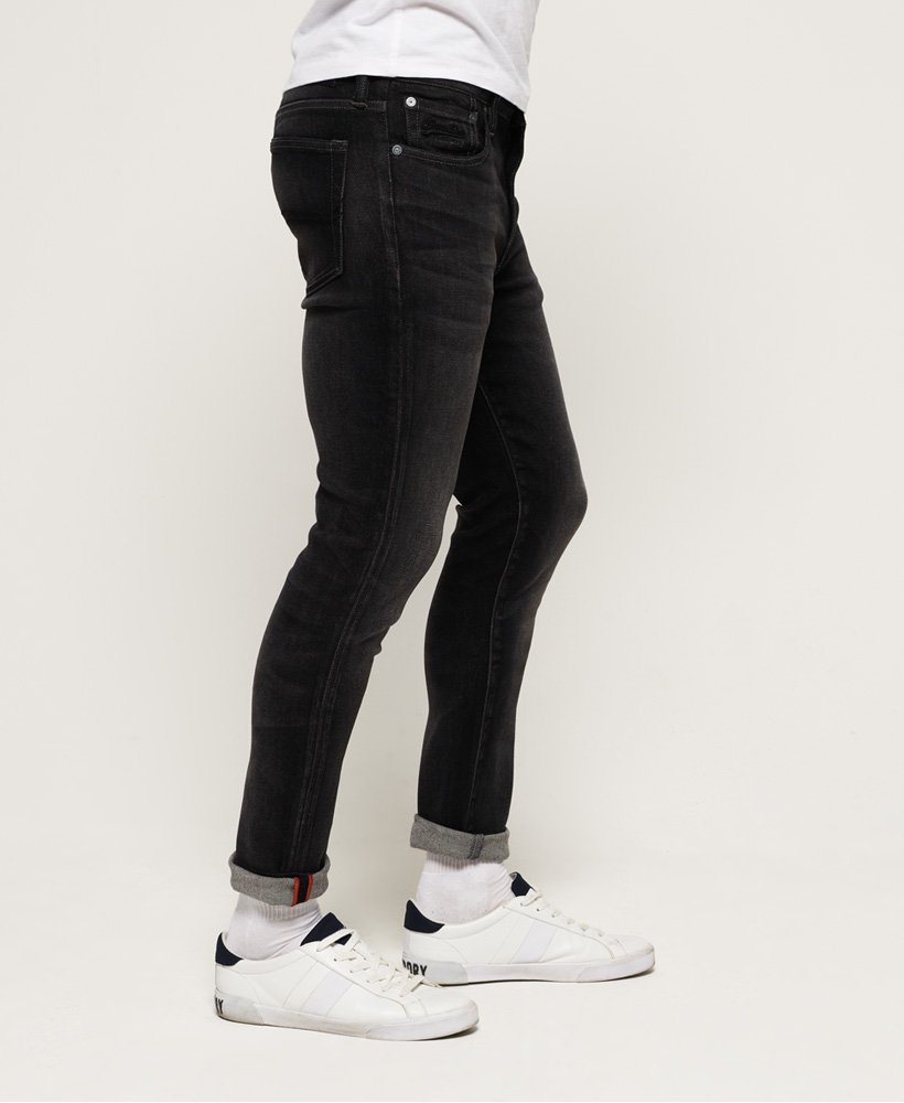 Mens - Slim Tyler Comfort Jeans in Arden Used Black | Superdry UK
