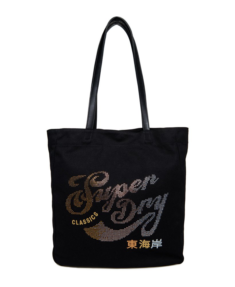 Womens - Shopper Bag in Black Rhinestone Gradient | Superdry