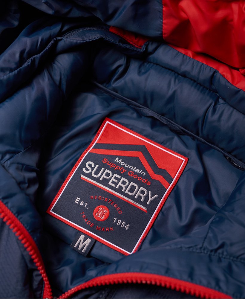 Men's - Fuji Double Zip Hooded Jacket in New Navy | Superdry UK