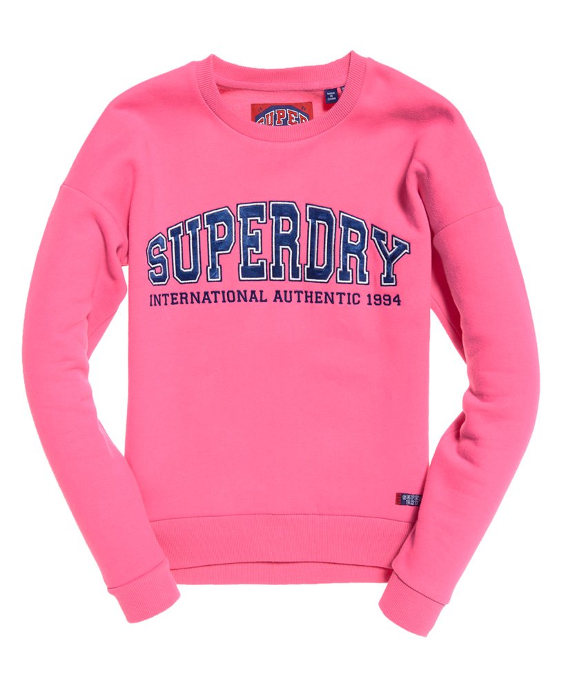 Superdry Womens Urban Street Applique Crew Sweatshirt 