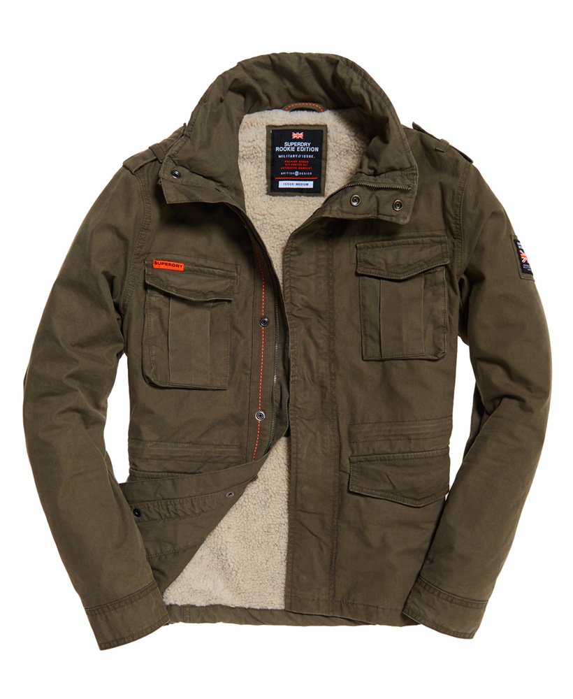 consumptie praktijk Daar Heren Classic Rookie Military jas Groen | Superdry BE-NL