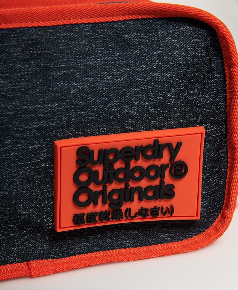 Mens Two Tone Wash Bag in Grey Marl Superdry