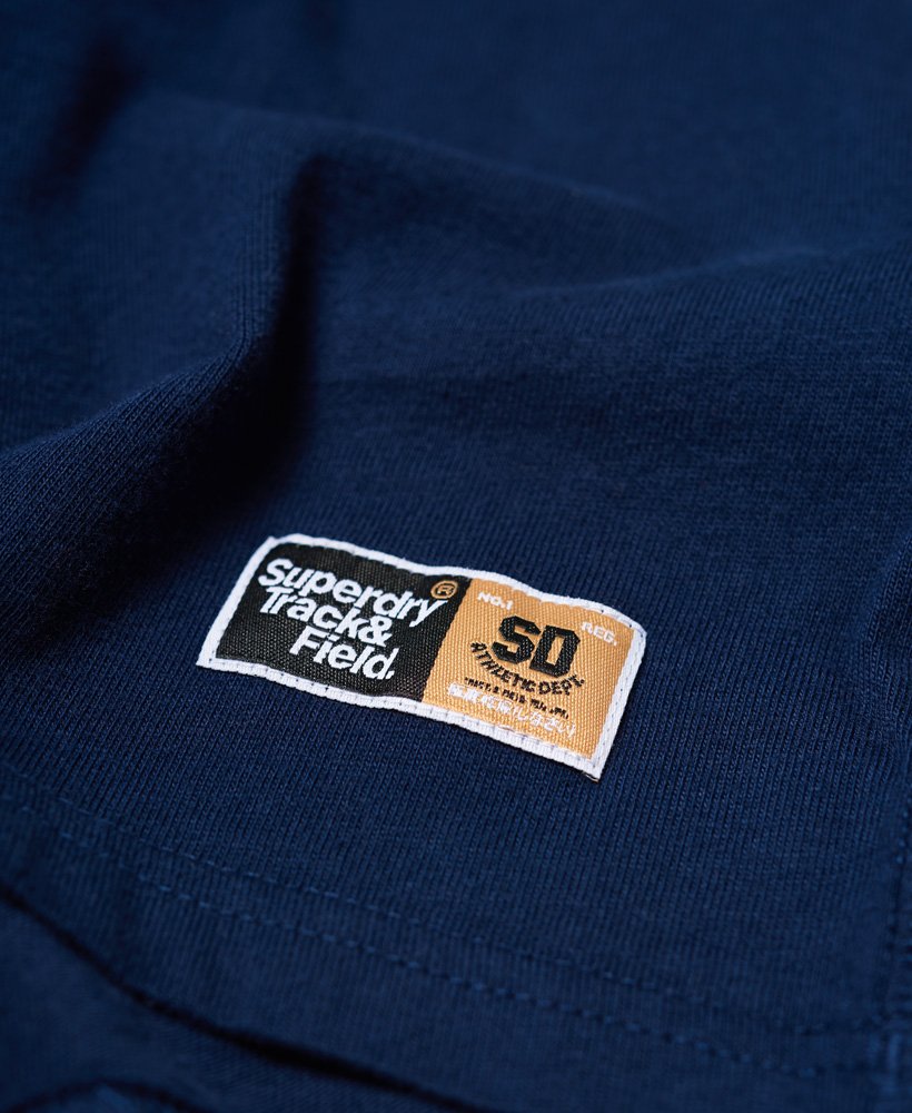 Men's 1994 Metallic Box Fit T-Shirt in Tin Tab Navy | Superdry US