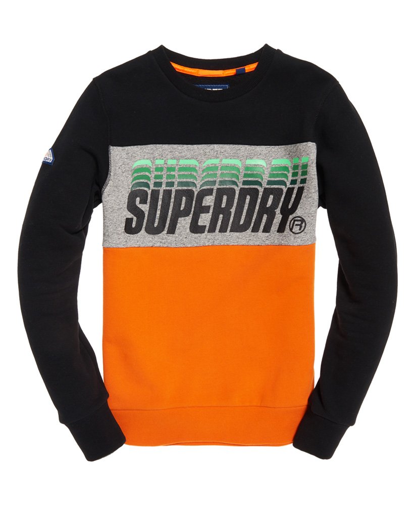 Superdry Triple Drop Pop Panel Sweatshirt - Men's Mens Hoodies
