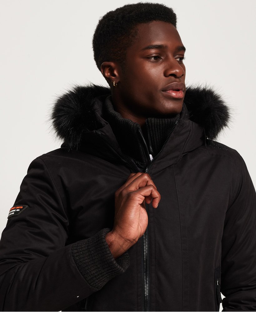 Men's - Microfibre SD-Windbomber Jacket in Black | Superdry UK