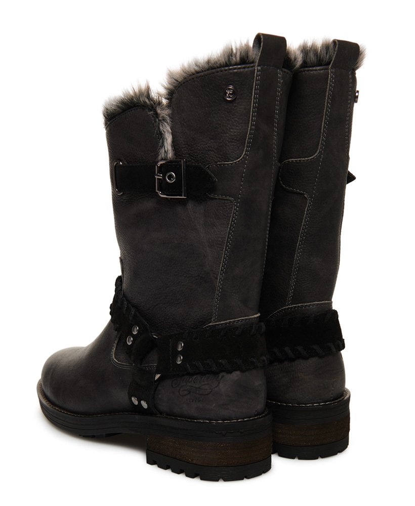 Womens - Tempter Biker Boots in Washed 