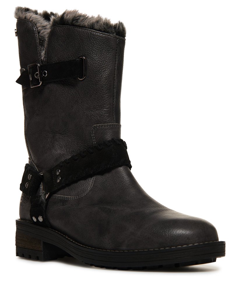 Womens - Tempter Biker Boots in Washed 
