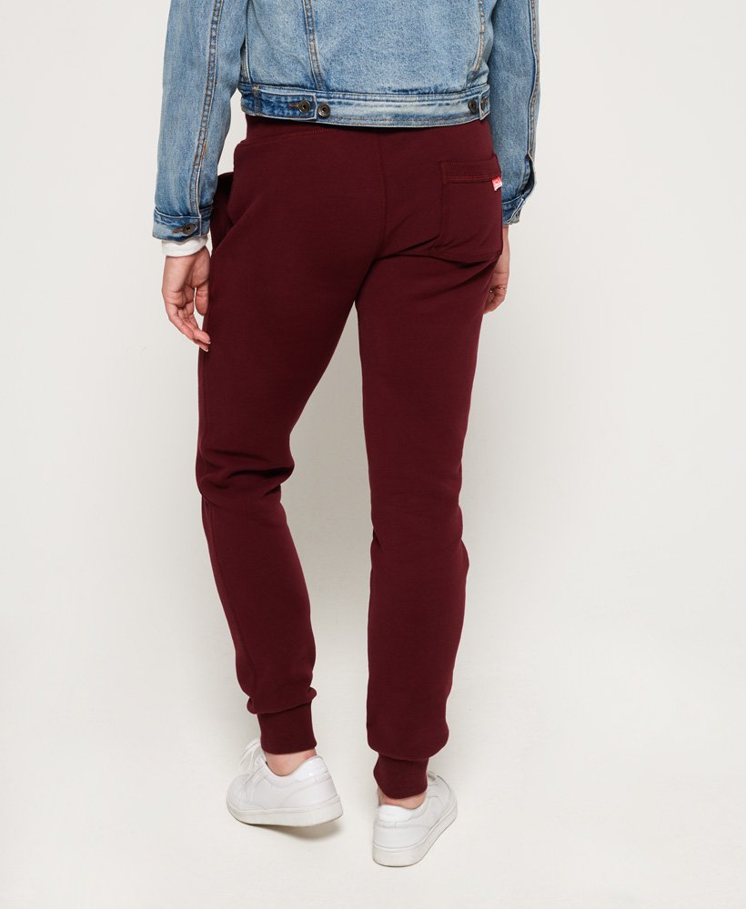 Womens - Track & Field Joggers in Track Burgundy | Superdry UK