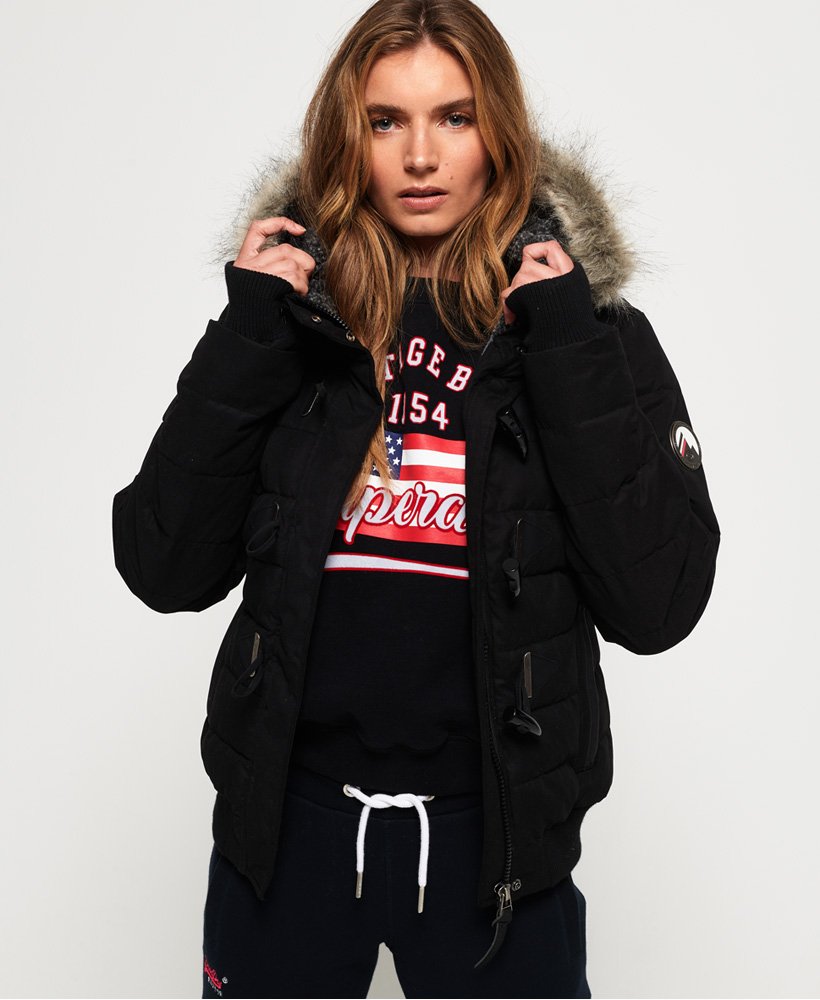 Superdry Microfibre Toggle Puffer Jacket - Women's Womens Jackets