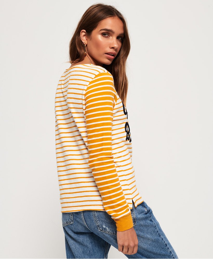 Superdry Andie Stripe Graphic Top - Womens Winter Exclusives 2