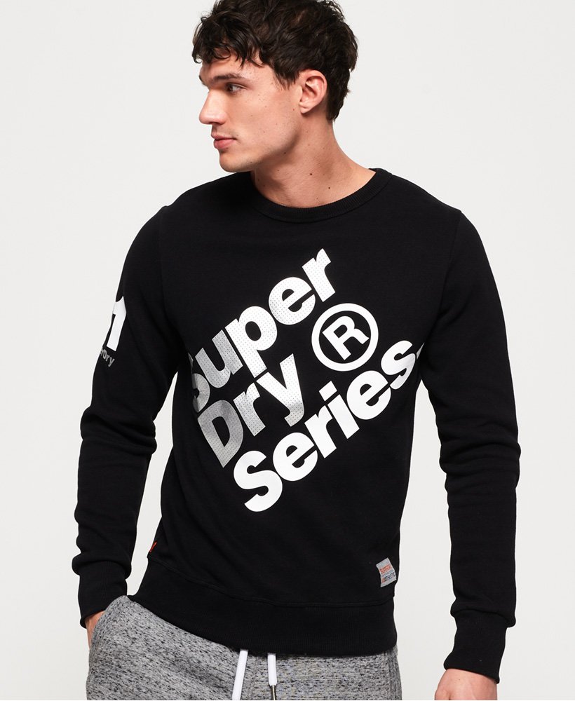 Mens - Series Sweatshirt in Black | Superdry