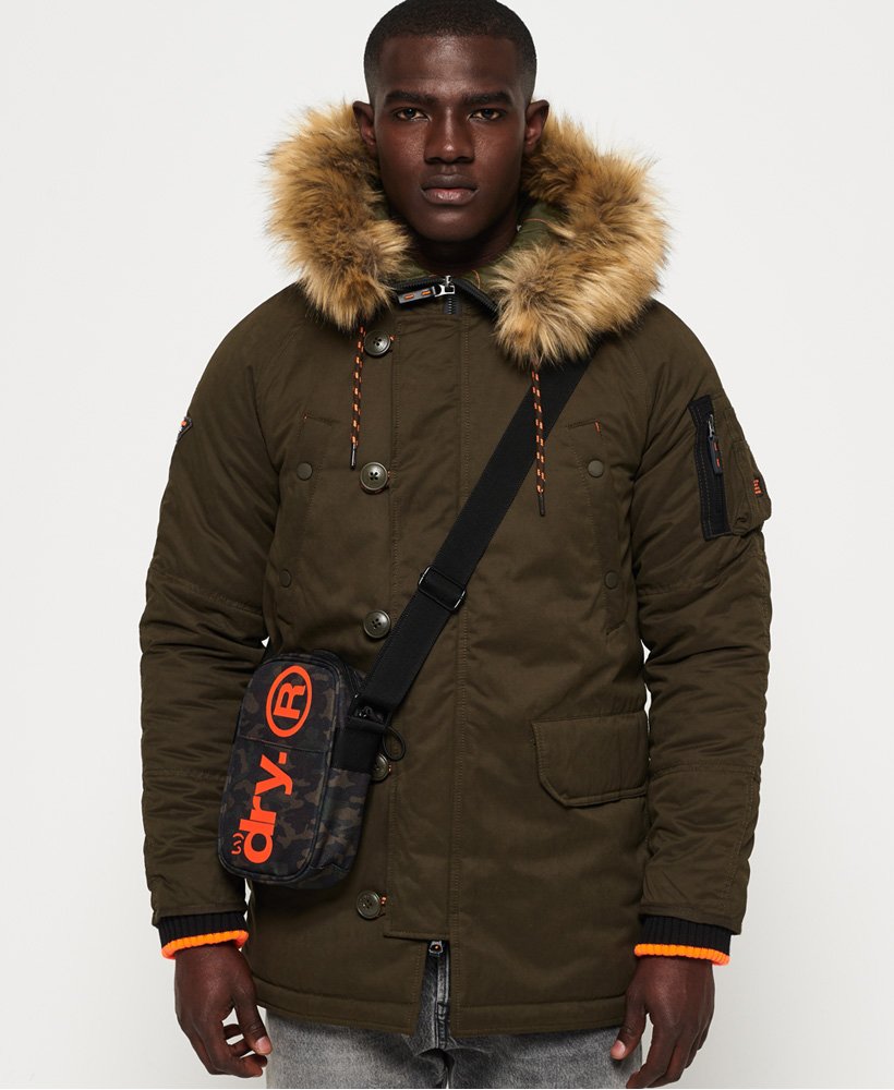 Men s Parka Jacket in Army Superdry UK