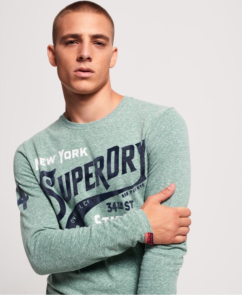 Details about   NEW Superdry Men’s Long Sleeve 34th Street Tee Crew Neck T-Shirt 