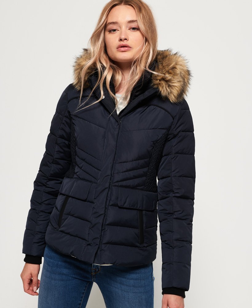 superdry navy biker jacket