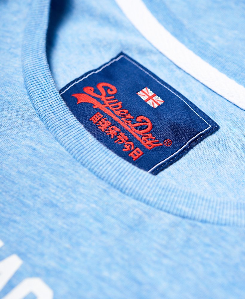 Womens - Shirt Shop Varsity T-Shirt in Pastel Blue Marl | Superdry