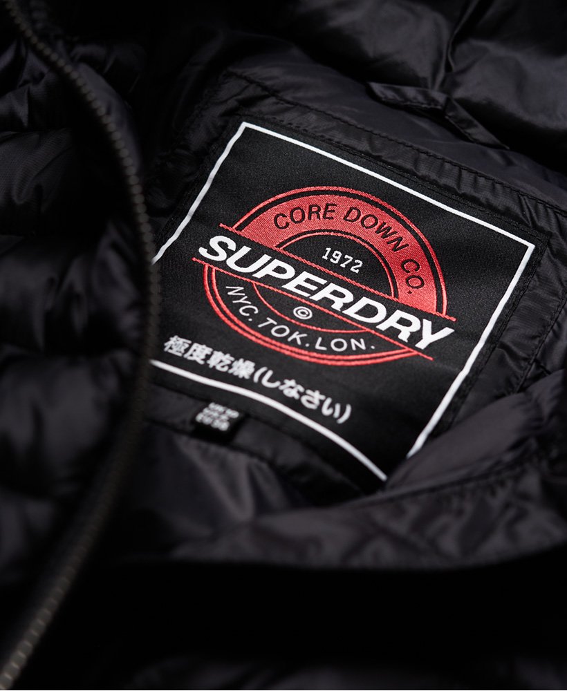 Womens - Blisse Down Parka Jacket in Black | Superdry UK