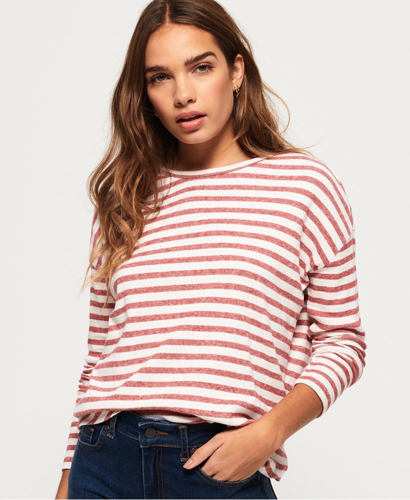 Womens - Brooke Soft Slouch Top in Red | Superdry UK